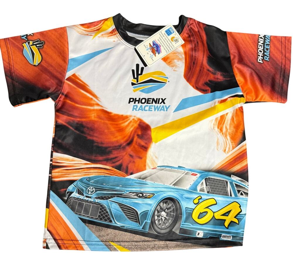 NASCAR Phoenix Raceway Sublimated Graphic Tee, Youth Size XS, NWT